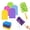 1set, variant on Reusable Chenille Microfiber Dust Duster, Reusable Duster with Removable Washable Cloth Covers, 360°Electrostatic Duster Refills