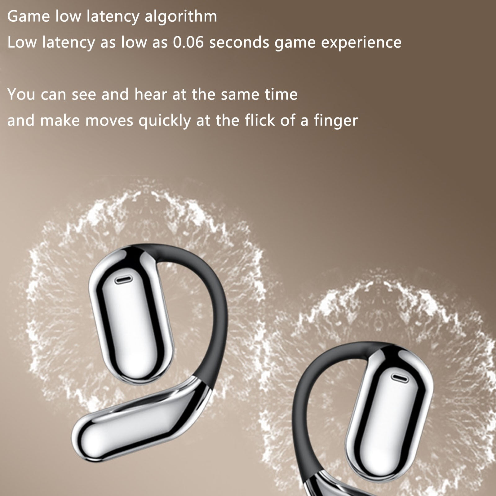 Erazer Over The Ear Earbuds Xp2, Erazer True Wireless Open Ear Earbuds Bluetooth 5.4 Pro,Waterproof Earphone, Erazer wireless Earbuds, Open Ear Headphones with LED Display,Erazer Earbuds