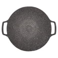 thumbnail image 4 of Parrilla de barbacoa coreana, sartén circular antiadherente para cocina doméstica y exterior, tipo universal, 33 cm, 4 of 14