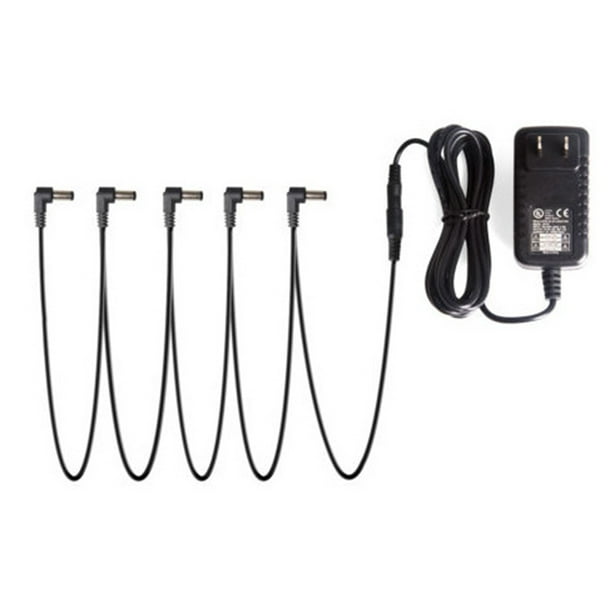 Pedal Power Adapter Supply 9V DC 1A for Guitar Effect Pedal with Cable