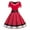 Red, variant on IBTOM CASTLE Women's 1950s Vintage Wedding Audrey Hepburn Style Cocktail Swing Dresses for Evening Prom Tea Party Clothes XL Black