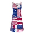 thumbnail image 4 of SMihono Robe Maxi Bohème d'Été pour Femmes Grande Taille Mode pour Femmes Aguichant Vintage Col en V Sans Manches Imprimé Chaîne Plage Fête Robes Plage Évasée Robe d'Été, 4 of 5