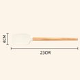 thumbnail image 7 of Ludlz Silicone Spatula Wooden Handle Heat Resistant Food Grade BPA Free Dishwasher Safe Baking Non-scratch Flexible Scraper Baking Spatula Kitchen Gadgets, 7 of 7