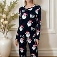 thumbnail image 4 of Pajamas For Women Set Cozy Fall Winter Casual Christmas Print Wear With Long Sleeves Pants Ultimate Comfort Sleepwear Loungewear Nightwear Nightclothes Homewear, 4 of 5