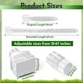 thumbnail image 2 of Belanttega 2-Pack White Adjustable Rain Gutter Extension Pipes Outdoor Downspout Drainage Kit Extends From 21 To 67 Inches Keep Your Home's Foundation Dry and Your Yard Flood-free, 2 of 6
