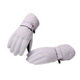 thumbnail image 2 of Lilgiuy Womens Winter Snow Gloves Fashion Warm Waterproof Windproof Cold Weather Snowboard Mittens for Girls Skiing Motorcycle Cycling Driving Purple(One Size), 2 of 5