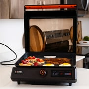 Blackstone E-Series Griddle, 17 Electric Tabletop Flat Top Grill with Hood, Black