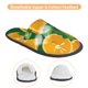 thumbnail image 3 of Fotbe Orange Pantuflas Peludas para Mujer con Estampado, Zapatillas de Peluche, Zapatos de Invierno para Casa, Uso Interior y Exterior-Large, 3 of 8