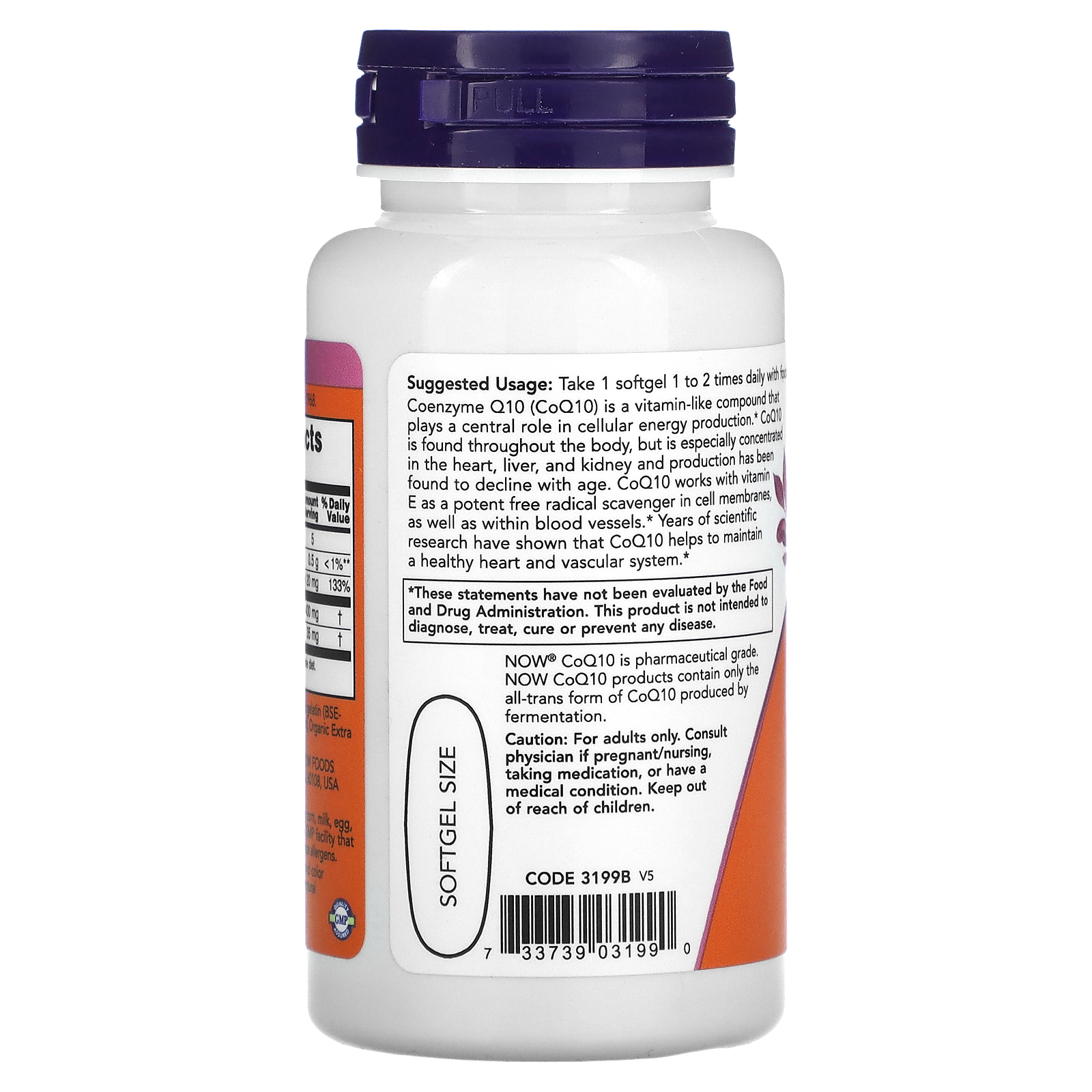 NOW Foods - CoQ10 Cardiovascular Health Support 400 mg. - 30 Softgels