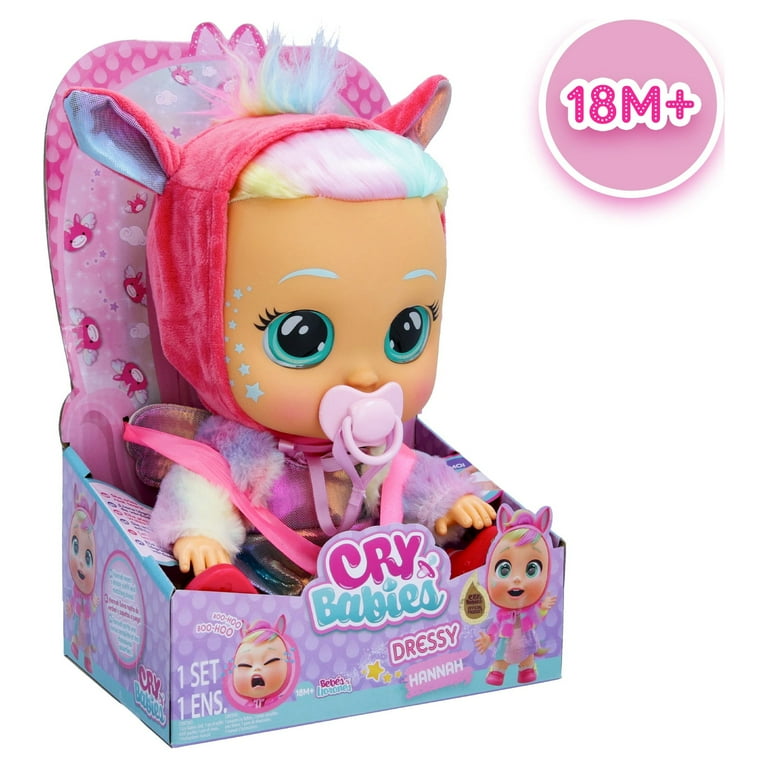 Cry Babies Dressy Fantasy Hannah 12 inch Baby Doll for Girls Ages 18 months
