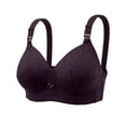 thumbnail image 5 of Bigersell Comfortable Bras for Women No Underwire Bra Style T-12 Breathable Padded Bra T-12-Black, 5 of 5