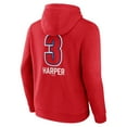 thumbnail image 3 of Men's Bryce Harper Red Philadelphia Phillies Fastball Player Name & Number Pullover Hoodie, 3 of 3
