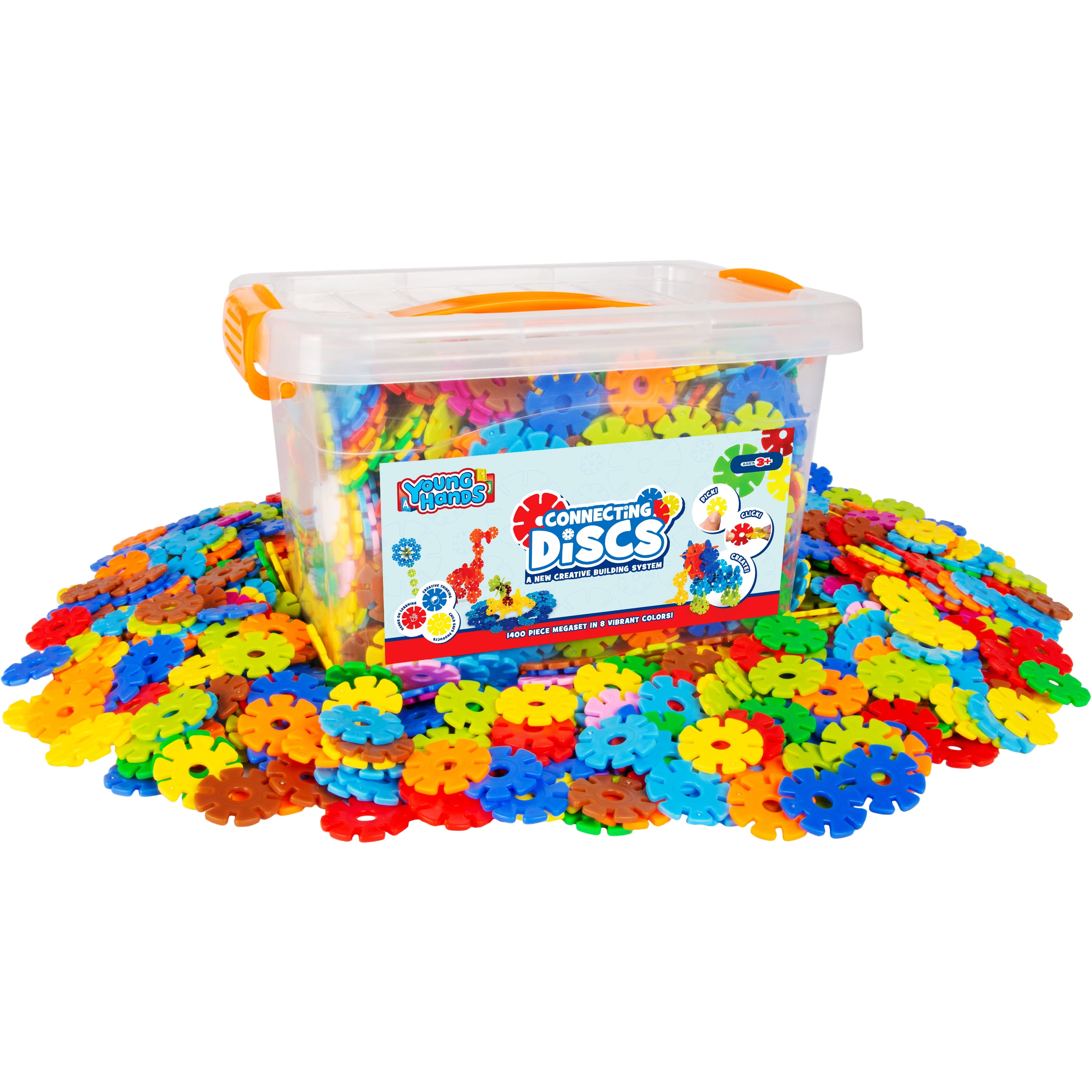 Creative Kids Connecting Discs 1400 Piece Interlocking Plastic Disc