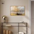 thumbnail image 3 of Tree of Golden Leaves Canvas Colorful Tree Art by Art Remedy, Gold Frame, 30" x 20", 3 of 7