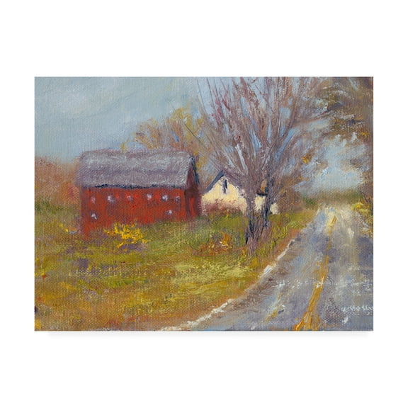 Trademark Fine Art 'Back Road Barn I' Canvas Art by Marilyn Wendling