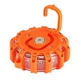 thumbnail image 2 of Magnético Rojo Y Blanco Led Flare Emergencia Road Beacon Luz De Seguridad Para Automóvil Con Soporte De Gancho 10 Modos Intermitente Linterna Estroboscópica Sos Batería Operar Para Marine Boat Rescue Scienceny VI006711-00, 2 of 6