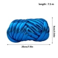 thumbnail image 3 of DIY Metallic Shiny Yarn Bag Kit Thick Soft Strip Yarn For Handmade Crochet Bag Knitting Material Supplies For Art Personalized Bag Making And DIY Decoration, 3 of 9