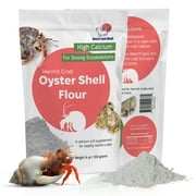 Oyster Shell Supplement for Hermit Crabs – Natural Calcium Source for Molting Support – Auto Feeder Compatible – USA-Sourced Crushed Shell Powder for Stronger Exoskeletons and Shell Health