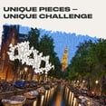 thumbnail image 3 of UNIDRAGON Wooden Puzzle Evening Amsterdam 500 Pieces KS City View, 3 of 8