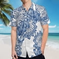 thumbnail image 5 of High Quality Hawaiian Shirts for Men Short Sleeve Aloha Beach Shirt Floral Summer Casual Button Down Shirts Blouses FL3EOL, 5 of 7