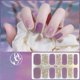 thumbnail image 5 of 14 hojas/segundo adhesivos para uñas de cobertura total, lindos adhesivos para decoración de uñas con brillo completo, 5 of 7