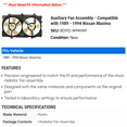 thumbnail image 2 of Auxiliary Fan Assembly - Compatible with 1989 - 1994 Nissan Maxima 1990 1991 1992 1993, 2 of 2