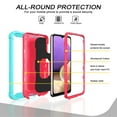 thumbnail image 2 of Dteck Galaxy A32 5G Case, Metal Ring Holder Kickstand Full Body Shockproof Sturdy Bumper Protective Cover for Samsung Galaxy A32 5G,Mint+Rose, 2 of 7