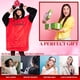 thumbnail image 2 of Sudadera con capucha Disney Stitch 2 en 1 para adultos, forro polar, color rojo Minnie, 2 of 5