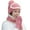Pink, variant on Walbest 5Pcs/set Womens Slouchy Knitted Beanie Neckerchief Face & Cover Gloves Set, Winter Outdoor Knit Warm Snow Ski Wool Hat Cap set (Pink)