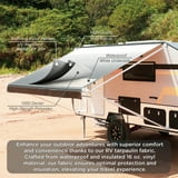 ALEKO Retractable RV Awning 20X8 ft Patio Camping Waterproof Vinyl