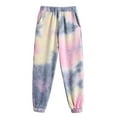 thumbnail image 3 of Arshiner Girls Tie Dye Outfits Sweatsuits Set Cute Pullover Hoodies Sweatshirts Jogger Sweatpants Outfit, 3 of 9