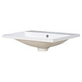 thumbnail image 3 of 24" Single Bathroom Basin Sink Vanity Top Only with 3 Faucet Holes, Resin Construction for Compact Bathrooms – Modern Design, Space-Saving Vanity Solution, 3 of 9