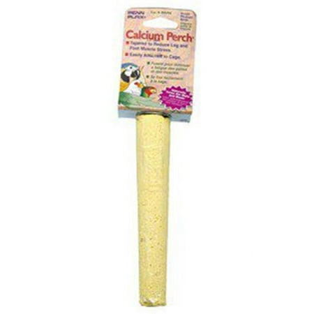 Penn-Plax Bird-Life Calcium Bird Perch – Yellow – 6” Long