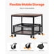 thumbnail image 4 of VEVOR Mini refrigerador de 198 libras con carrito de almacenamiento y ruedas giratorias marrón oscuro, 4 of 9