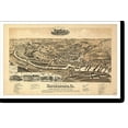 thumbnail image 2 of Historic Framed Print, VA Waynesboro 1891 MAP, 17-7/8" x 21-7/8", 2 of 9