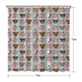 thumbnail image 5 of Cute Pitbull Terriers Dog and Flower Shower Curtain 72"x72" ,Bathroom Decorative Shower Curtains Set with 12 Hooks,Modern Waterproof Washable Shower Curtain, 5 of 6