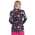 thumbnail image 3 of Dickies EDS Warm Up Scrubs Jacket for Women Snap Front Plus Size DK306, 5XL, Cosmic Caring, 3 of 6