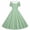 Green, variant on XUNKUSGA Summer Dress Classic Soild Color Buttoned Slim Fit Swing Dress 1950S Retro Dress Short Sleeve Shawl Collar Girls Dresses for Party Wedding,Pink,5-6 Years