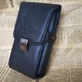 thumbnail image 4 of Bolso de Monedero de Cremallera Correa de Cuero de Bolso de Teléfono Celular de 5.5 / 6 Pulgadas - Negro 18X11X 3.5 cm Soledad Bolsa de cintura CellPhone, 4 of 10
