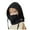 Black, variant on Toddler Boy Hat Girl Winter Balaclava with Face Mask â Lined Earflap Neck Warmer Integrated Pullover Cap, Windproof Outdoor Essentials for Cold Weather Skiing & Play