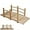 Natural, variant on ZOPan Wooden Bridge, Small Wood Garden Bridge with Guardrails, Outdoor Pond Bridge for Garden Backyard Decoration 5FT,Brown