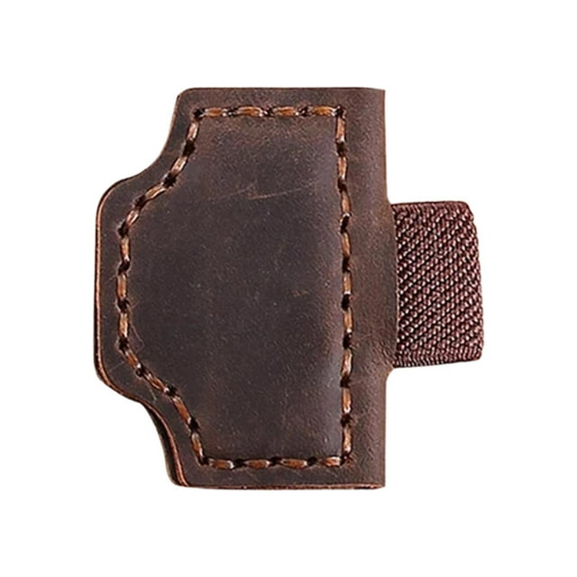 Fiudx Vintage Bookmark Pen Holders Handcrafted Leather Pen Clip with Closure