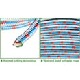 thumbnail image 3 of HOSTIC 16 Strand Braid Polyester Rope Pulling Rope Arborist Rigging Multipurpose Bull Rigging 1/2 Inch x 150 Feet Red White Blue, 3 of 6