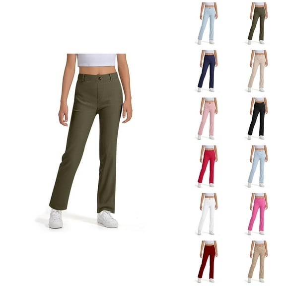 Girls School Uniform Pants Dress Pants,School Uniform for Kids Girls Size 15-16 Years