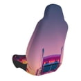 thumbnail image 2 of Wukai Sunset Truck Highway Full Set Car Seat Covers with Soft Padding Universal Auto Front Seats Protector and Cushion Mat, 2 of 5