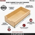 thumbnail image 4 of Rev-A-Shelf 17.71" Pullout Kitchen Cabinet Drawer w/ Soft-close, 4WDB-18SC-1, 4 of 11