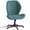 Blue, variant on zzw Cross Legged Office Chair with Wheels, Armless Desk Chair with Wide Seat and Tall Back, Ergonomic Curved Seat for Bedroom, Office & Home