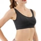 thumbnail image 3 of Chaleco Vaquero Ajustado y Corto para Mujer, Elástico, con Cuello Redondo, Tipo Jersey, Sujetador Deportivo, Camiseta Sin Mangas Negro XXL, 3 of 9