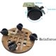 thumbnail image 3 of Soporte para macetas redondo de madera maciza con ruedas para una fácil movilidad Soporte para plantas de madera con ruedas, 3 of 5