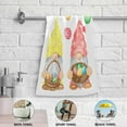 thumbnail image 4 of Gnomes Eggs Hand Towels 2 PCS, Happy Easter Kitchen Towel Ultra Soft and Highly Absorbent,Decorative Fingertip Face Towel for Bathroom Hotel, 28.3"x14.4", 4 of 4
